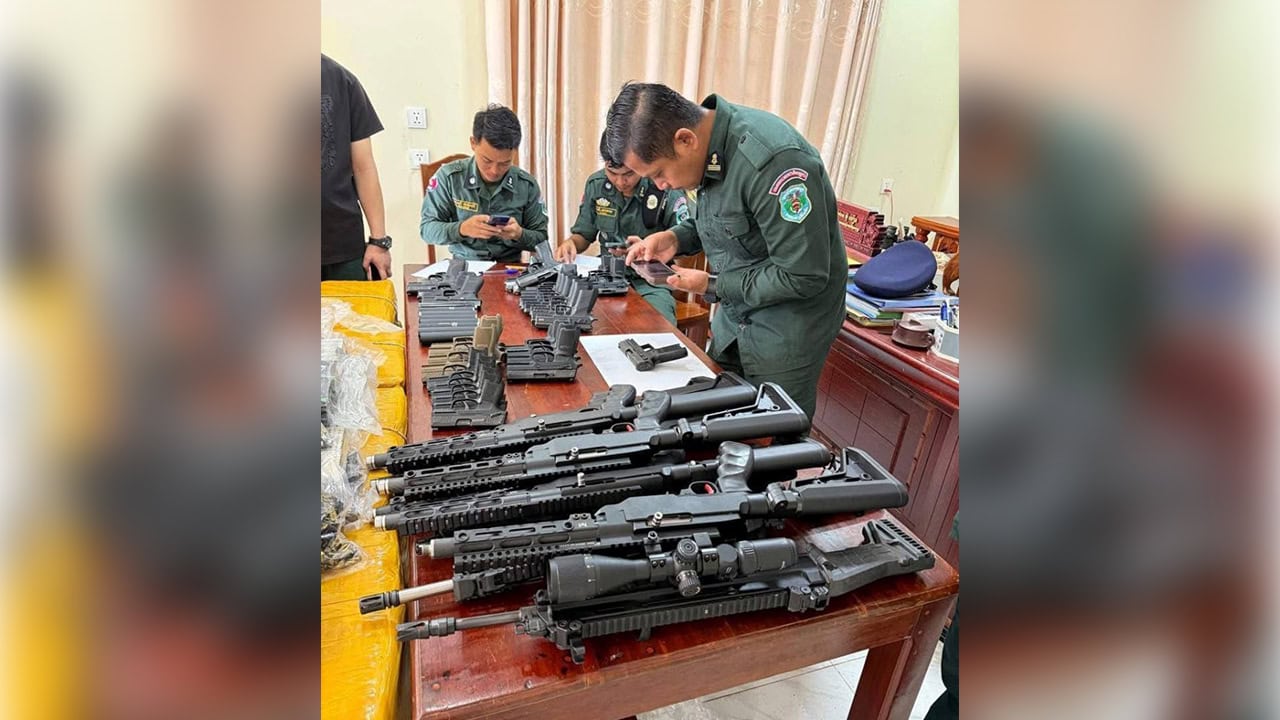 Chinese arrested with 800kg of drugs, 49 firearms, 1,000s of rounds